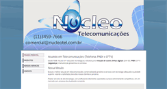 Desktop Screenshot of nucleotel.com.br